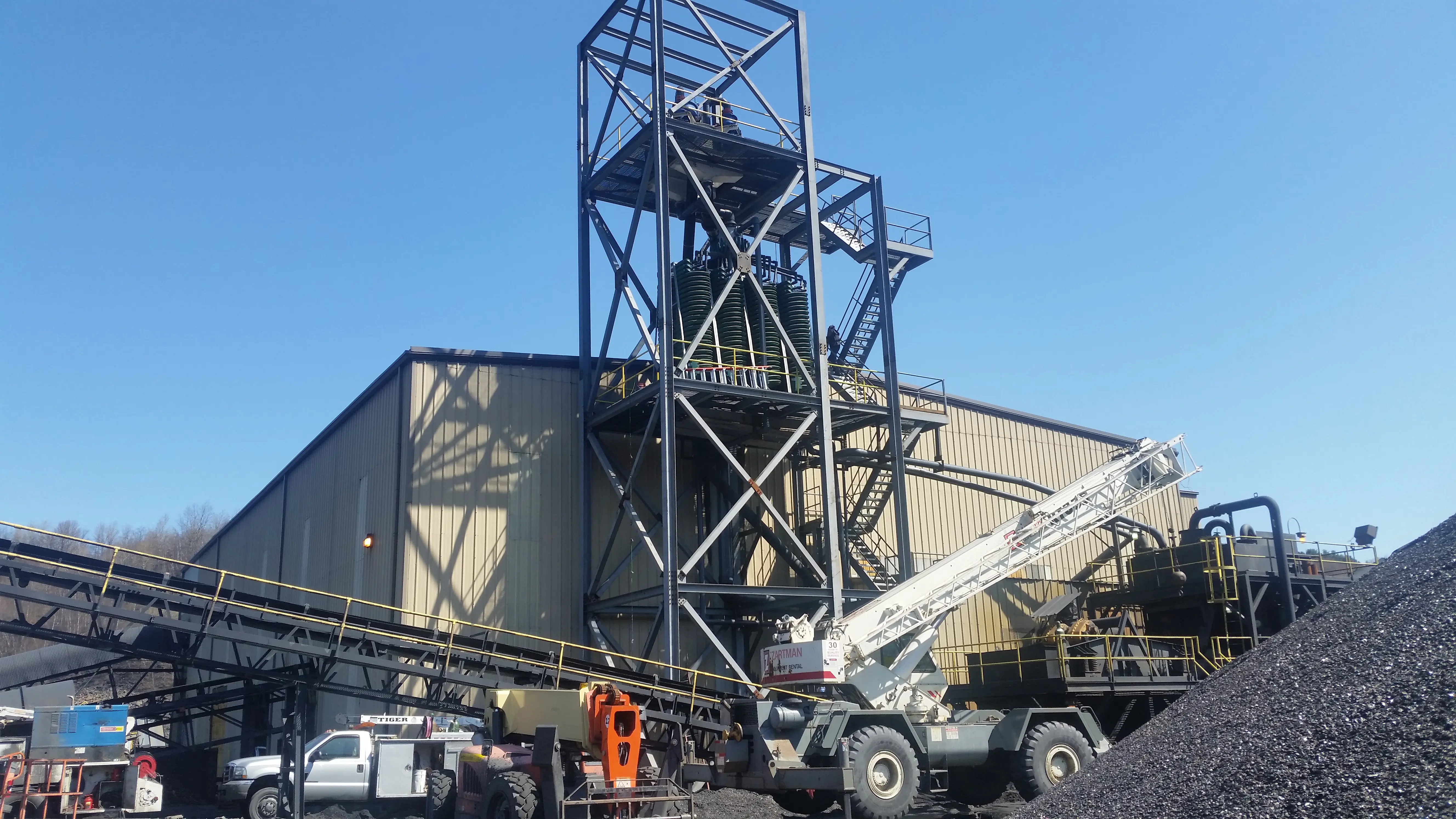 Anthracite Processing Plant Spiral Tower Erection